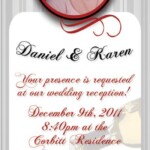 wedding reception invite