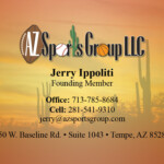 AZ Sports Group LLC business card