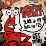 flyer for bar & grill