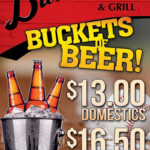 flyer for bar & grill