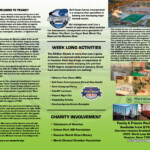 Interior of a tri-fold brochure for a college bowl game